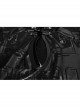 Cyber Punk Female Elastic Dark Patterned Hollow Fitted Dress