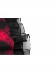 Steam Punk Female Lattice Plaid Stitching Binding Strap Dress