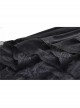 Black Gothic Frill Lace Fishtail Hem Velvet Tight Maxi Skirt