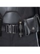 The Batman Bruce Wayne Black Battle Suit Halloween Cosplay Costume Set