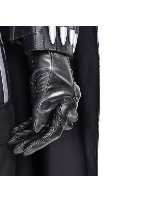 The Batman Bruce Wayne Black Battle Suit Halloween Cosplay Costume Set