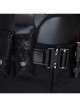 The Batman Bruce Wayne Black Battle Suit Halloween Cosplay Costume Set