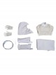 Marvel Comics Werewolf By Night Moon Knight Marc Spector White Battle Suit Halloween Cosplay Costume Set