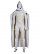 Marvel Comics Werewolf By Night Moon Knight Marc Spector White Battle Suit Halloween Cosplay Costume Set