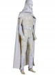 Marvel Comics Werewolf By Night Moon Knight Marc Spector White Battle Suit Halloween Cosplay Costume Set