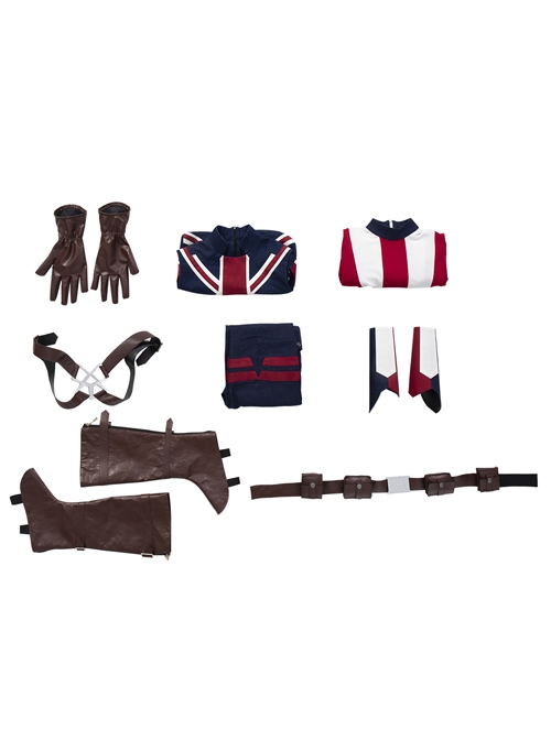 Marvel Animation What If Captain Carter Peggy Carter Halloween Cosplay Costume Set
