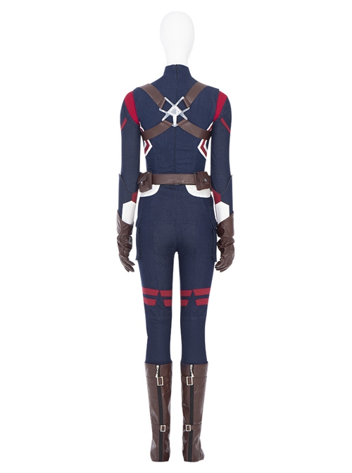 Marvel Animation What If Captain Carter Peggy Carter Halloween Cosplay Costume Set