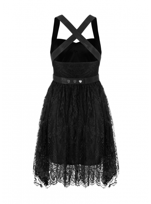chinese dress ladies Strapless Dress with Lace Train / Gothic Asymmetry Hem Dress with Feathers main image 1