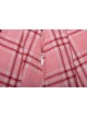 Steam Punk Female Pink White Lattice PU Leather Belt Metal Pendant Pleated Skirt