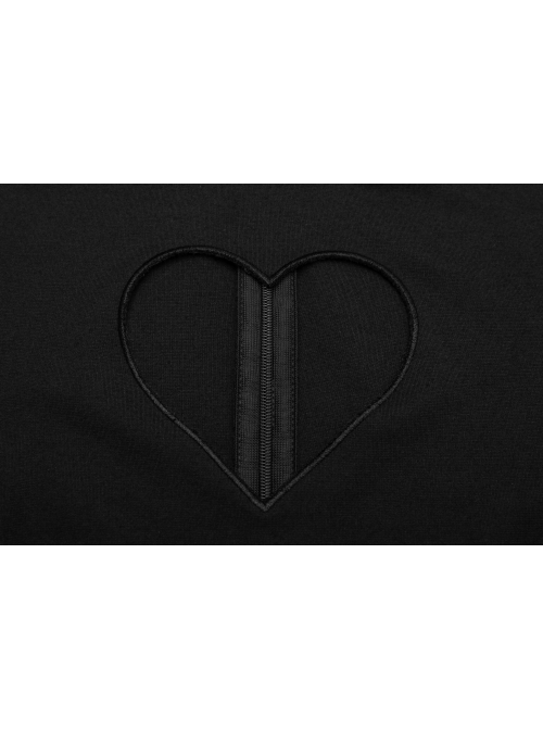 Steam Punk Female Heart Shaped Hollow Pink Buckle Collar Lace Stitching Dress