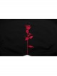 Steam Punk Female Black Rose Mesh Stitching Long Dress