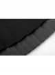 Steam Punk Female Casual Black Grey Double Layers Pleated Skirt