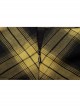 Steam Punk Female Black Yellow Lattice Double Layers Pleated Skirt