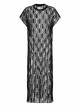 Steam Punk Female Black Lace Transparent Split Long Dress