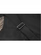 Steam Punk Female Black Brown Lattice Stitching High Waist Skirt