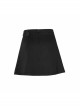Steam Punk Female Black Brown Lattice Stitching High Waist Skirt