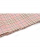 Hollow Out Belt Pink Checked  Punk Pleated Short Skirt