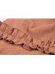 Irregular Frilly Brown Punk Skirt
