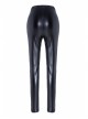 Black Punk Grain Lace Legging Pants