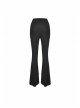 Black Gothic Lace Embroidery Frilly Legging