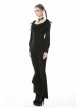 Black Gothic Lace Embroidery Frilly Legging