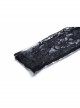 Off-Shoulder Long Sleeve Black Gothic Lace T-Shirt