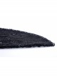 Black Gothic Gorgeous Lace Horn Sleeves Front Decals T-Shirt