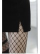 Steam Punk Female Casual Black PU Leather Strap High Waist Dress