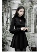 Gothic Female Dark Long Sleeve Clown Printed Pleated Skirt