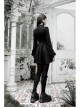 Gothic Female Dark Long Sleeve Clown Printed Pleated Skirt