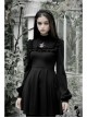 Gothic Female Dark Long Sleeve Clown Printed Pleated Skirt
