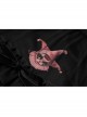 Gothic Female Dark Long Sleeve Clown Printed Pleated Skirt