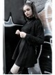 Steam Punk Female Casual Dark Strap Buckle High Waist Dress