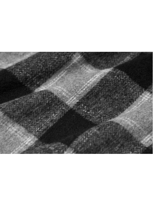 Steam Punk Female Black Grey Lattice Split Plaid Long Skirt