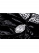 One-Word Collar Front Chest Frill Pendant Decoration Big Lace Cuff Black Gothic Velvet Blouse