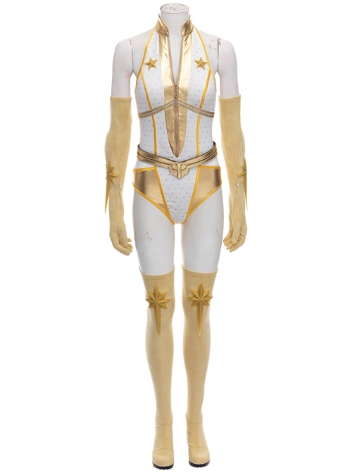 The Boys Season 2 Starlight Annie January Backless Battle Suit Halloween Cosplay Costume Set