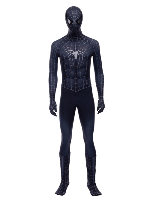Spider-Man 3 Venom Black Spider-Man Battle Suit Halloween Cosplay Costume Set