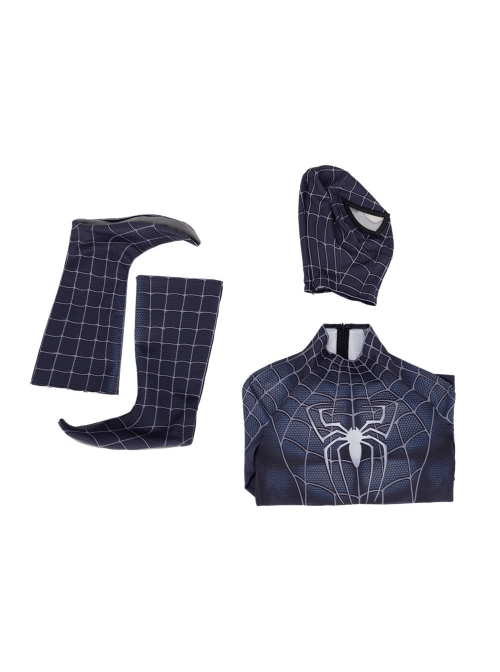 Spider-Man 3 Venom Black Spider-Man Battle Suit Halloween Cosplay Costume Set