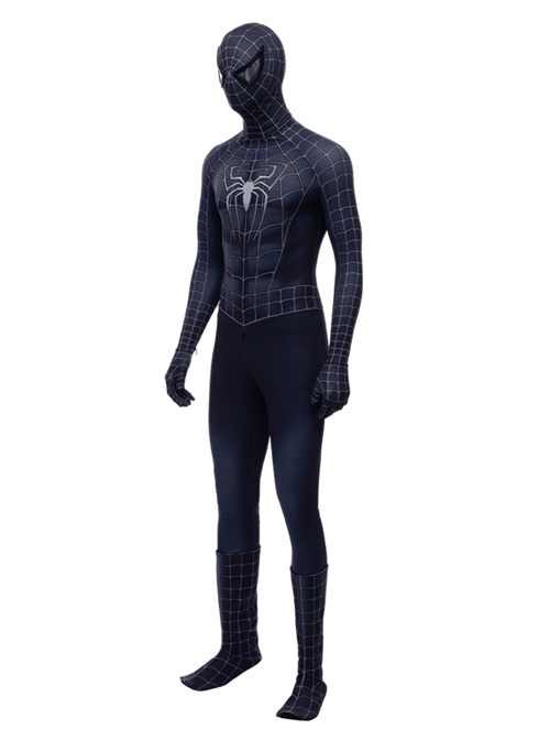Spider-Man 3 Venom Black Spider-Man Battle Suit Halloween Cosplay Costume Set
