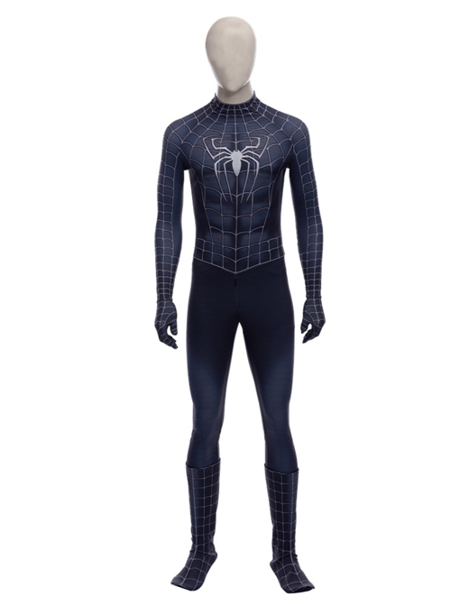 Spider-Man 3 Venom Black Spider-Man Battle Suit Halloween Cosplay Costume Set