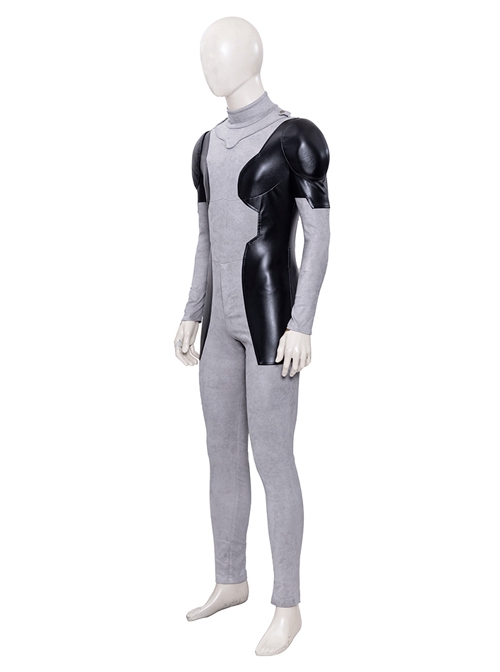 Comics X-Force White Deadpool Gray-black Battle Suit Halloween Cosplay Costume Set