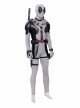 Comics X-Force White Deadpool Gray-black Battle Suit Halloween Cosplay Costume Set