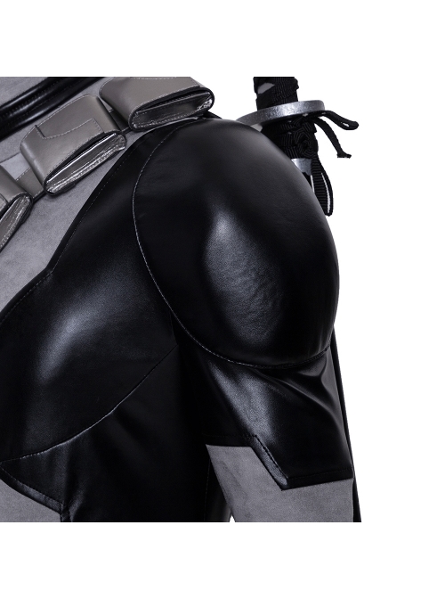 Comics X-Force White Deadpool Gray-black Battle Suit Halloween Cosplay Costume Set