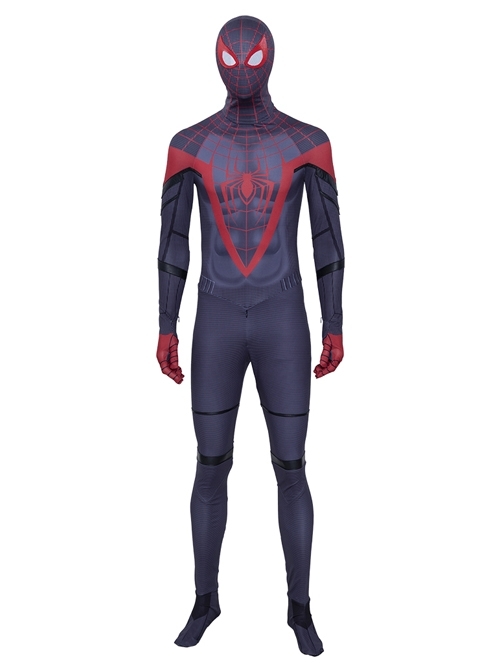 PS5 Game Marvel's Spider-Man Miles Morales Battle Suit Halloween Cosplay Costume Set