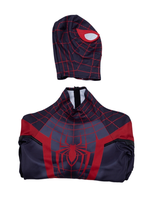 PS5 Game Marvel's Spider-Man Miles Morales Battle Suit Halloween Cosplay Costume Set
