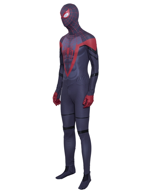 PS5 Game Marvel's Spider-Man Miles Morales Battle Suit Halloween Cosplay Costume Set