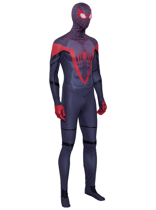 PS5 Game Marvel's Spider-Man Miles Morales Battle Suit Halloween Cosplay Costume Set