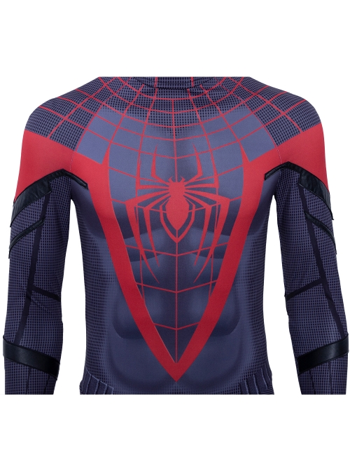 PS5 Game Marvel's Spider-Man Miles Morales Battle Suit Halloween Cosplay Costume Set