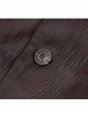 Front Metal Retro Button Metal Nail Cuff Dark Red  Gothic Jacquard Coat