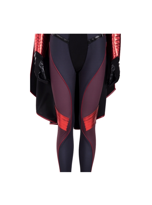 The Boys Season 2 Stormfront Dark Red Battle Suit Halloween Cosplay Costume Set